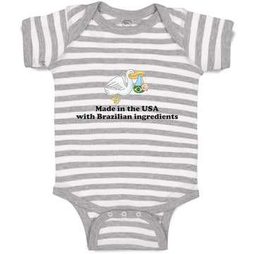 Baby Clothes Made in The Usa with Brazilian Parts Baby Bodysuits Cotton