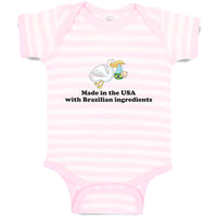 Baby Clothes Made in The Usa with Brazilian Parts Baby Bodysuits Cotton