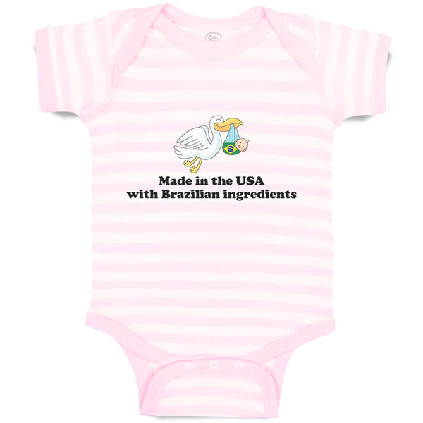 Baby Clothes Made in The Usa with Brazilian Parts Baby Bodysuits Cotton