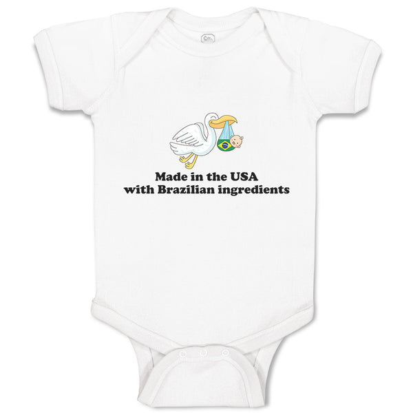 Baby Clothes Made in The Usa with Brazilian Parts Baby Bodysuits Cotton