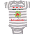 Baby Clothes Warning Irish Temper - Italian Attitude Baby Bodysuits Cotton