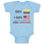 Baby Clothes 50% Colombian 50% American = 100% Awesome Baby Bodysuits Cotton