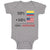 Baby Clothes 50% Colombian 50% American = 100% Awesome Baby Bodysuits Cotton