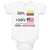 Baby Clothes 50% Colombian 50% American = 100% Awesome Baby Bodysuits Cotton