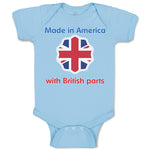 Baby Clothes Made in America with British Parts Funny Style B Baby Bodysuits