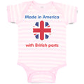 Baby Clothes Made in America with British Parts Funny Style B Baby Bodysuits