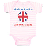 Baby Clothes Made in America with British Parts Funny Style B Baby Bodysuits