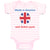 Baby Clothes Made in America with British Parts Funny Style B Baby Bodysuits