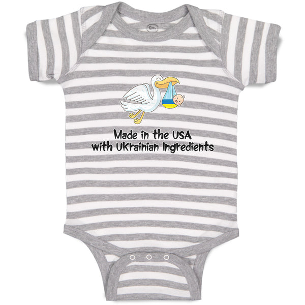 Baby Clothes Made in The Usa with Ukrainian Ingredients Baby Bodysuits Cotton