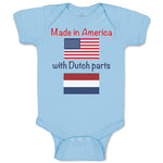 Baby Clothes Made in America with Dutch Parts Baby Bodysuits Boy & Girl Cotton