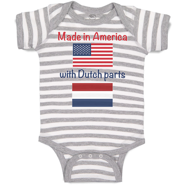 Baby Clothes Made in America with Dutch Parts Baby Bodysuits Boy & Girl Cotton