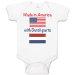 Baby Clothes Made in America with Dutch Parts Baby Bodysuits Boy & Girl Cotton