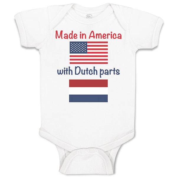 Baby Clothes Made in America with Dutch Parts Baby Bodysuits Boy & Girl Cotton