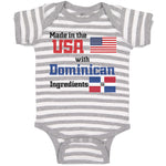 Baby Clothes Made in The Us with Dominican Ingredients Baby Bodysuits Cotton