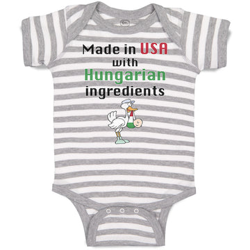 Baby Clothes Made in The Usa with Hungarian Ingredients Baby Bodysuits Cotton