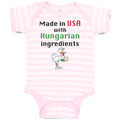 Baby Clothes Made in The Usa with Hungarian Ingredients Baby Bodysuits Cotton