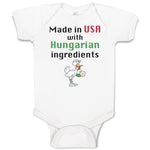 Baby Clothes Made in The Usa with Hungarian Ingredients Baby Bodysuits Cotton