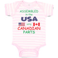 Baby Clothes Assembled in The Usa Using Canadian Parts Baby Bodysuits Cotton