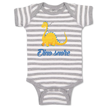 Baby Clothes Dino Snore Animals Dinosaurs Baby Bodysuits Boy & Girl Cotton