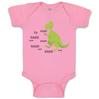 Baby Clothes Rawr Dinosaur Dino Dinos Baby Bodysuits Boy & Girl Cotton