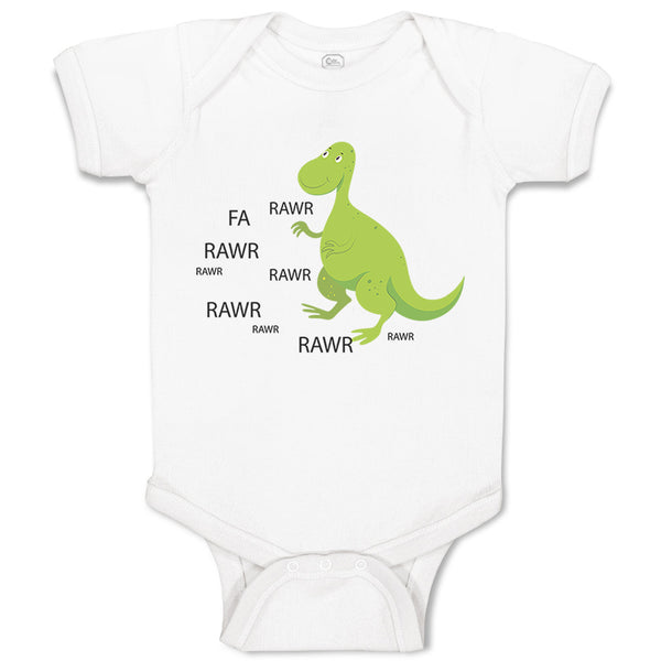 Baby Clothes Rawr Dinosaur Dino Dinos Baby Bodysuits Boy & Girl Cotton
