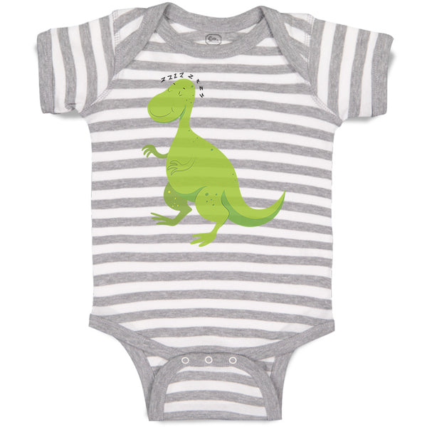 Baby Clothes Zzzzz Dinosaur Dino Sleeping Baby Bodysuits Boy & Girl Cotton