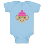 Baby Clothes Little Monkey Moon Animals Safari Baby Bodysuits Boy & Girl Cotton