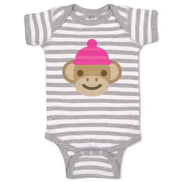 Baby Clothes Little Monkey Moon Animals Safari Baby Bodysuits Boy & Girl Cotton