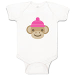 Baby Clothes Little Monkey Moon Animals Safari Baby Bodysuits Boy & Girl Cotton