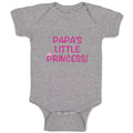 Baby Clothes Papa's Little Princess Girly Princess Baby Bodysuits Cotton