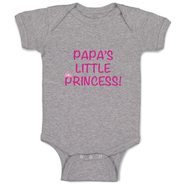 Baby Clothes Papa's Little Princess Girly Princess Baby Bodysuits Cotton