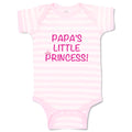 Baby Clothes Papa's Little Princess Girly Princess Baby Bodysuits Cotton
