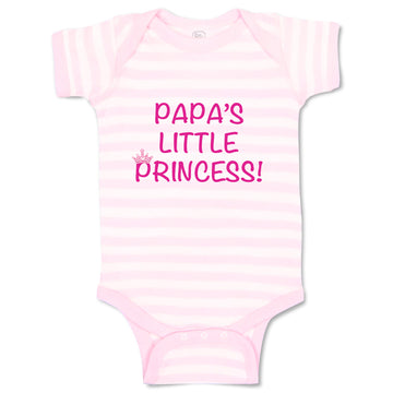 Baby Clothes Papa's Little Princess Girly Princess Baby Bodysuits Cotton