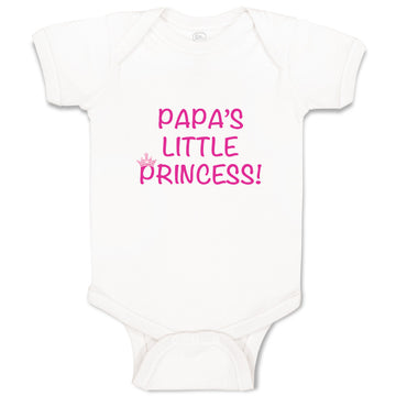 Baby Clothes Papa's Little Princess Girly Princess Baby Bodysuits Cotton