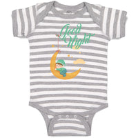 Baby Clothes Good Night Dinosaur Dino Dinos Baby Bodysuits Boy & Girl Cotton