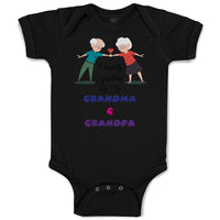 Baby Clothes Proudly Spoiled My Grandma & Grandpa Grandparents Baby Bodysuits