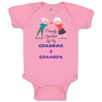 Baby Clothes Proudly Spoiled My Grandma & Grandpa Grandparents Baby Bodysuits