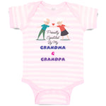 Baby Clothes Proudly Spoiled My Grandma & Grandpa Grandparents Baby Bodysuits