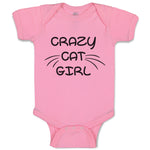 Baby Clothes Crazy Cat Girl with Whisker Baby Bodysuits Boy & Girl Cotton