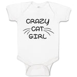 Baby Clothes Crazy Cat Girl with Whisker Baby Bodysuits Boy & Girl Cotton