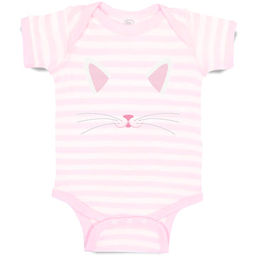 Baby Clothes Cat Face Whisker Baby Bodysuits Boy & Girl Newborn Clothes Cotton