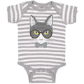 Baby Clothes Staring Cat with Sunglass Baby Bodysuits Boy & Girl Cotton