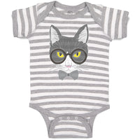 Baby Clothes Staring Cat with Sunglass Baby Bodysuits Boy & Girl Cotton