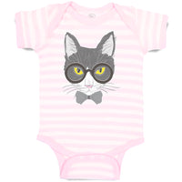 Baby Clothes Staring Cat with Sunglass Baby Bodysuits Boy & Girl Cotton