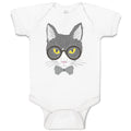 Baby Clothes Staring Cat with Sunglass Baby Bodysuits Boy & Girl Cotton