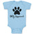 Dog Approved with Paw Silhouette