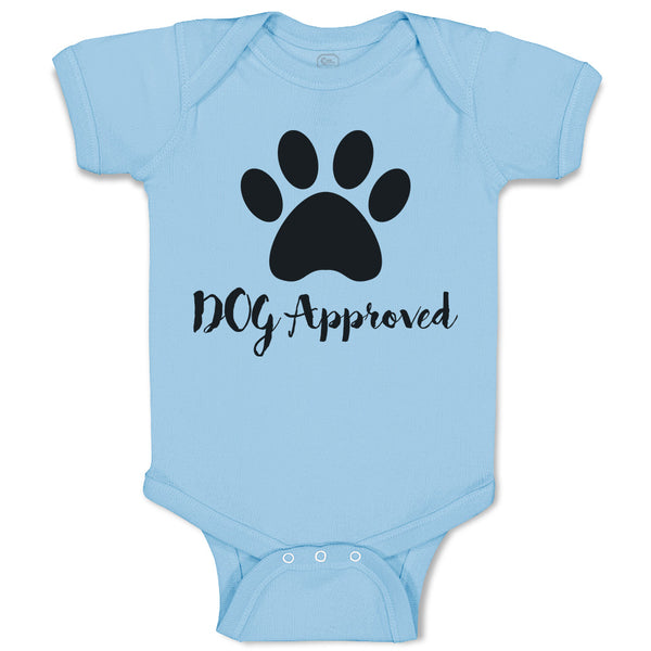 Dog Approved with Paw Silhouette