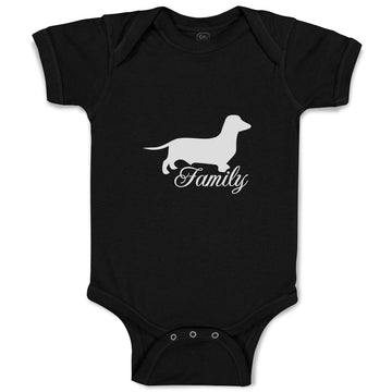Baby Clothes Family Pet Animal Dog Walking Silhouette Baby Bodysuits Cotton