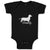 Baby Clothes Family Pet Animal Dog Walking Silhouette Baby Bodysuits Cotton