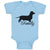 Baby Clothes Family Pet Animal Dog Walking Silhouette Baby Bodysuits Cotton